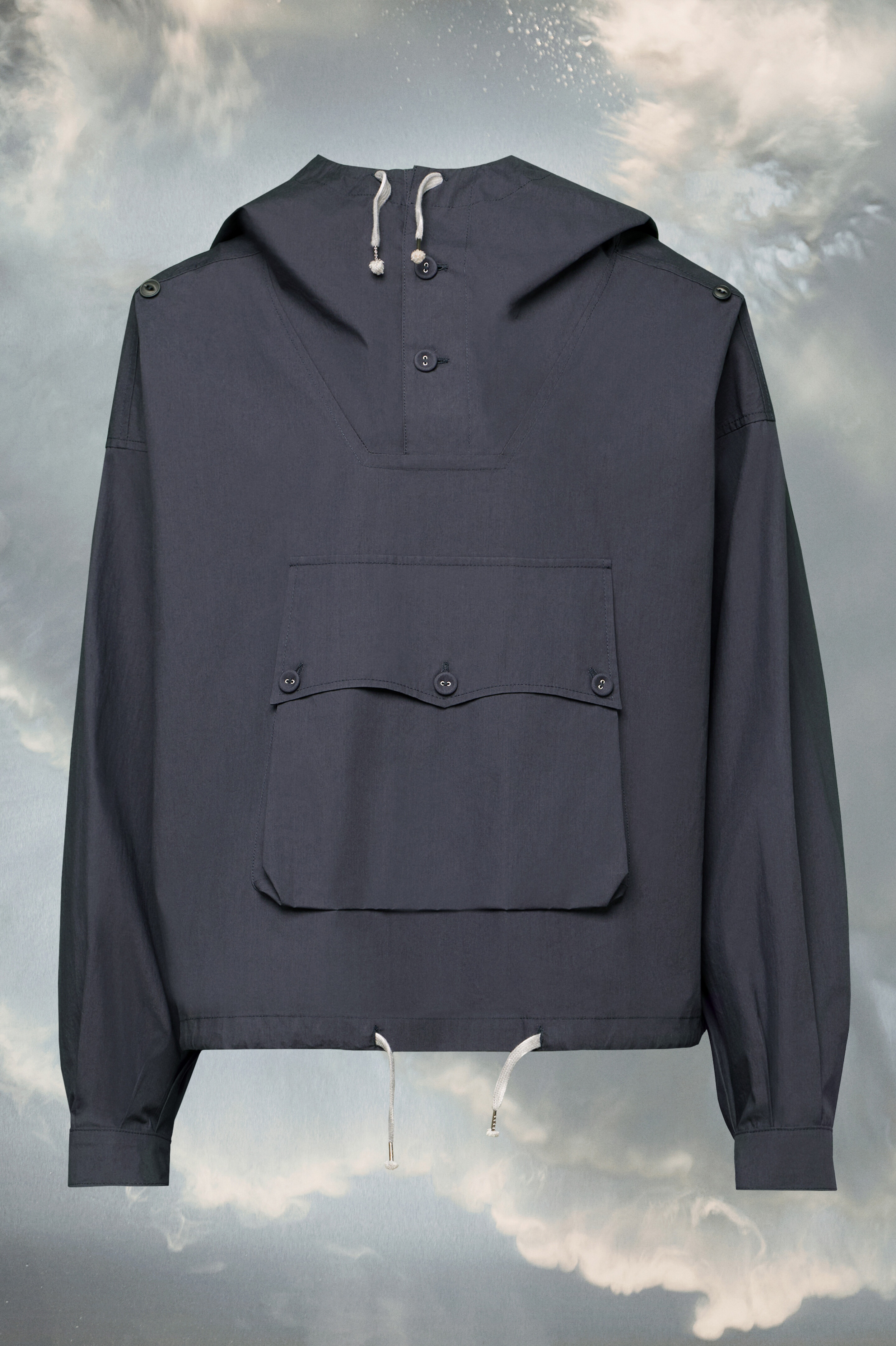 Coated cotton hooded jacket - 2