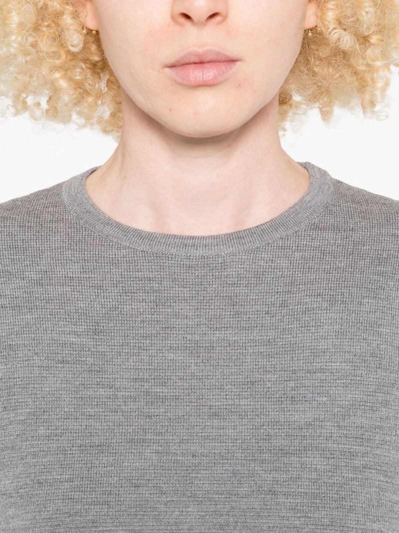 crew-neck wool midi dress 5