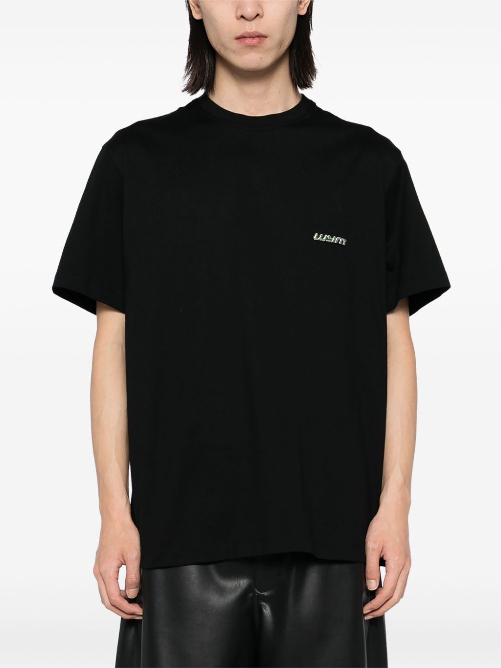 Black cotton t-shirt - 5