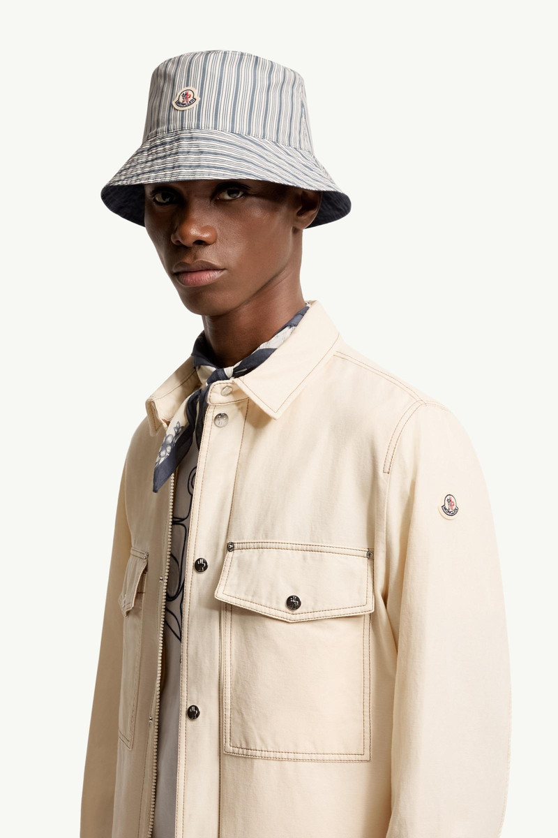 Moncler Reversible Striped Cotton Bucket hat outlook