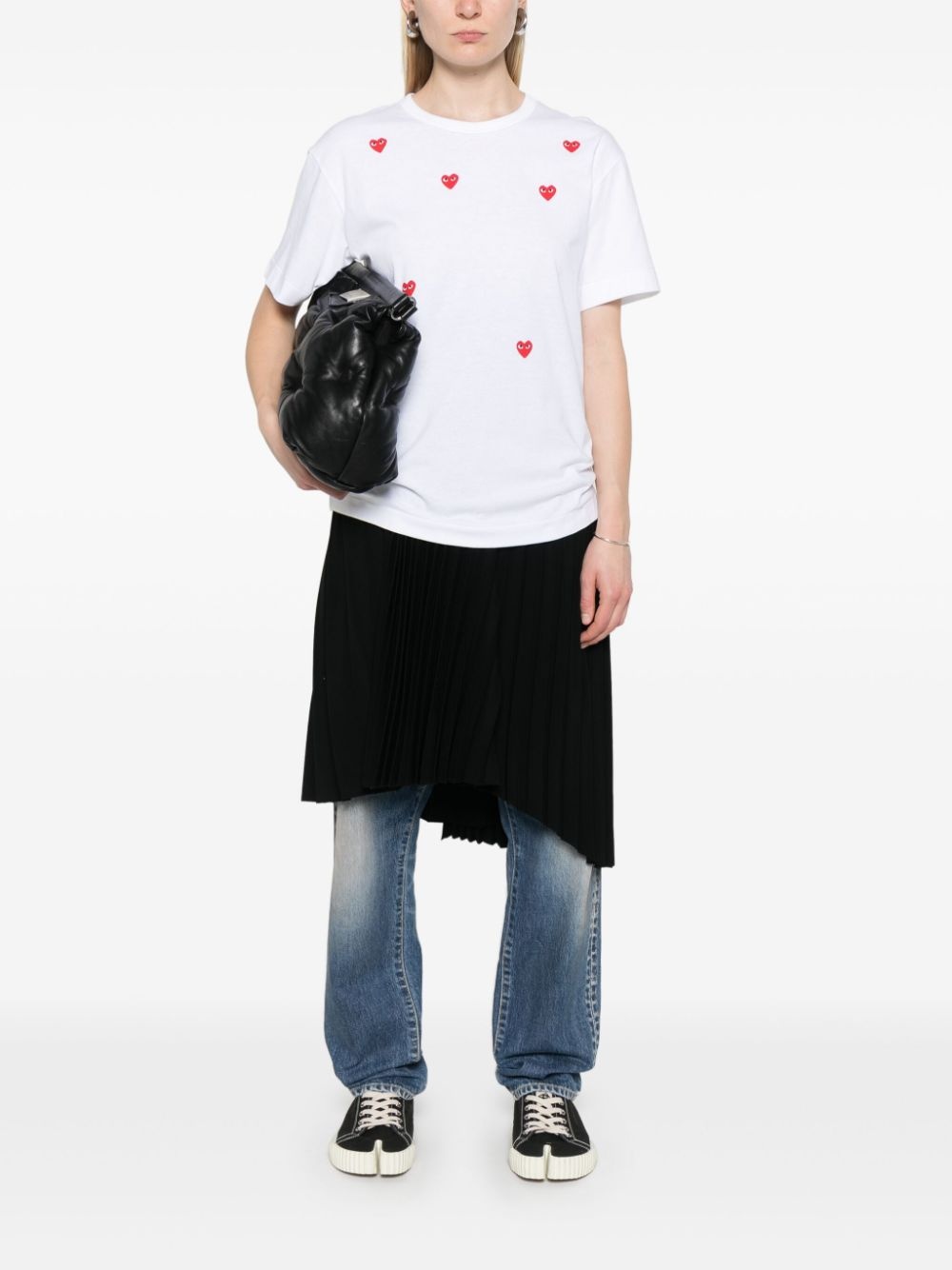 heart-print cotton T-shirt - 3