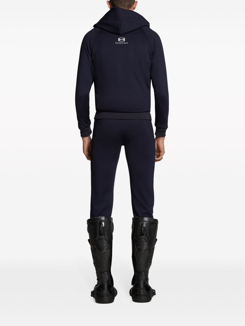 logo-print zip-up hoodie 4