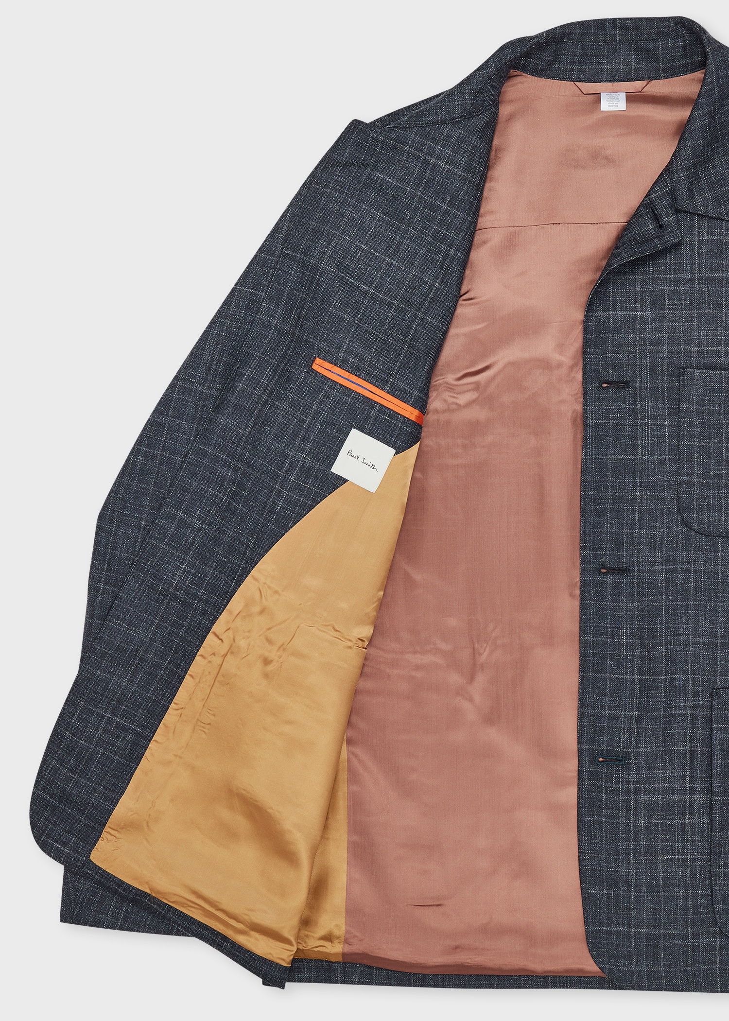Navy Wool-Silk Work Jacket - 4