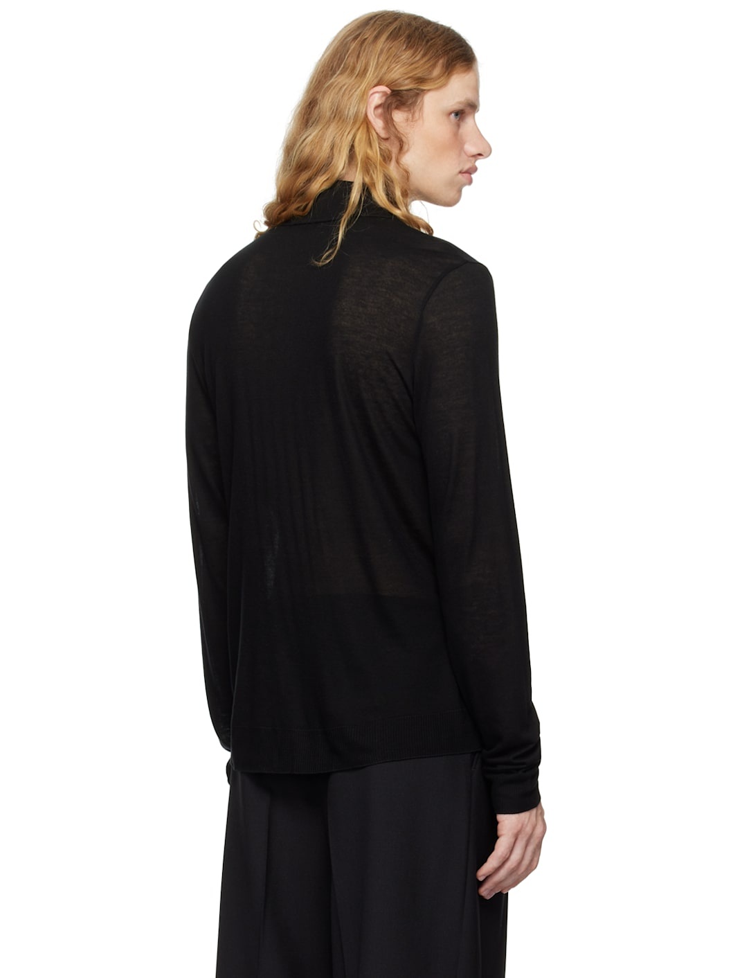 Black Jersey Polo - 3