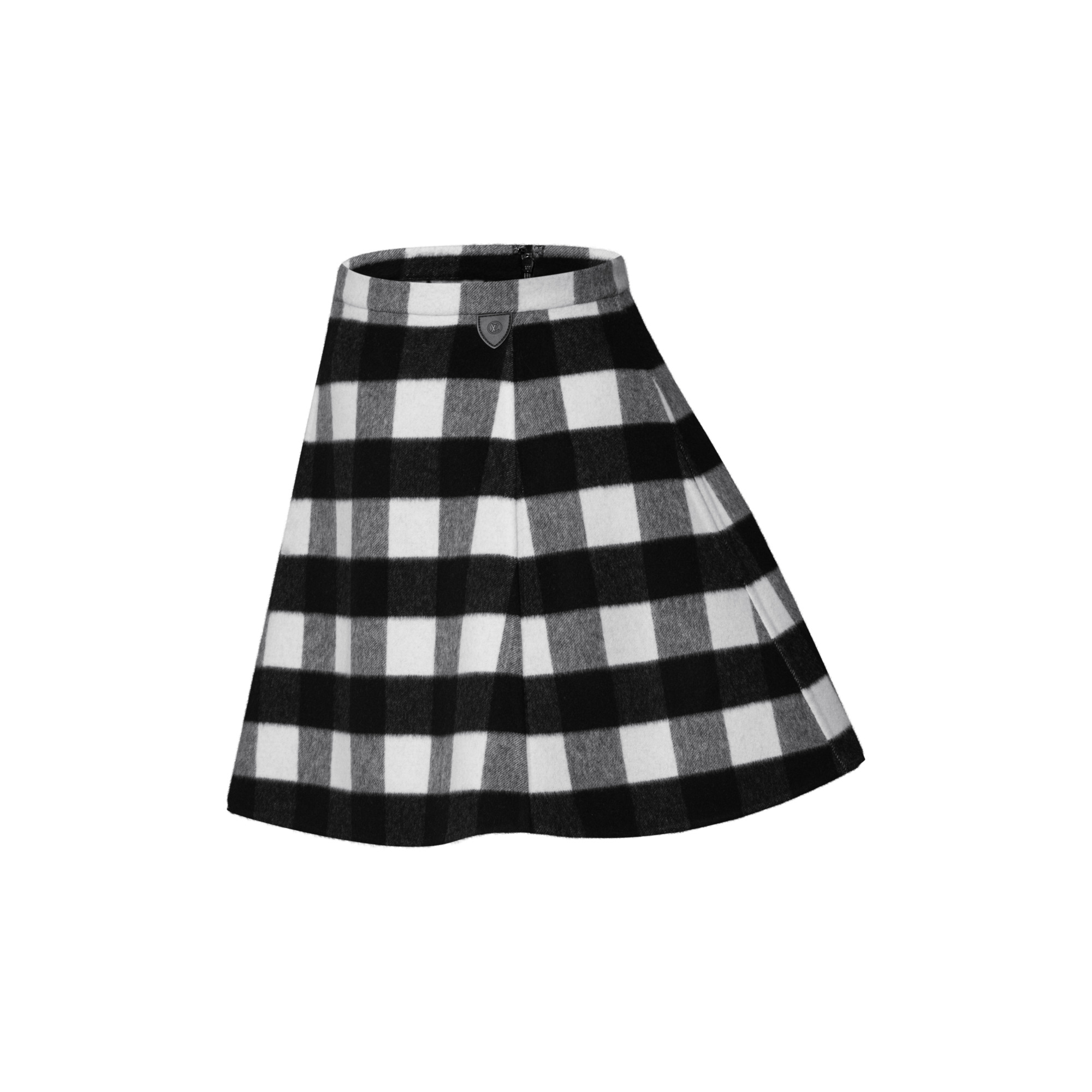 Check Flared Skirt - 2