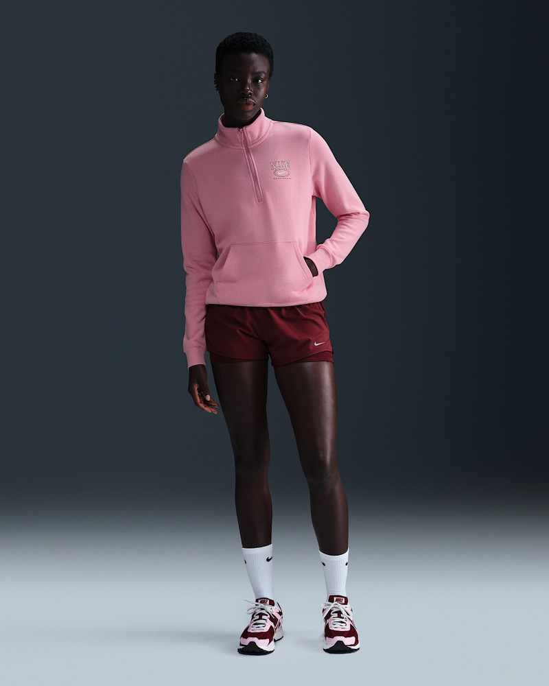 Nike Sportswear Club Fleece Women's Mock-Neck 1/2-Zip Graphic Top 4