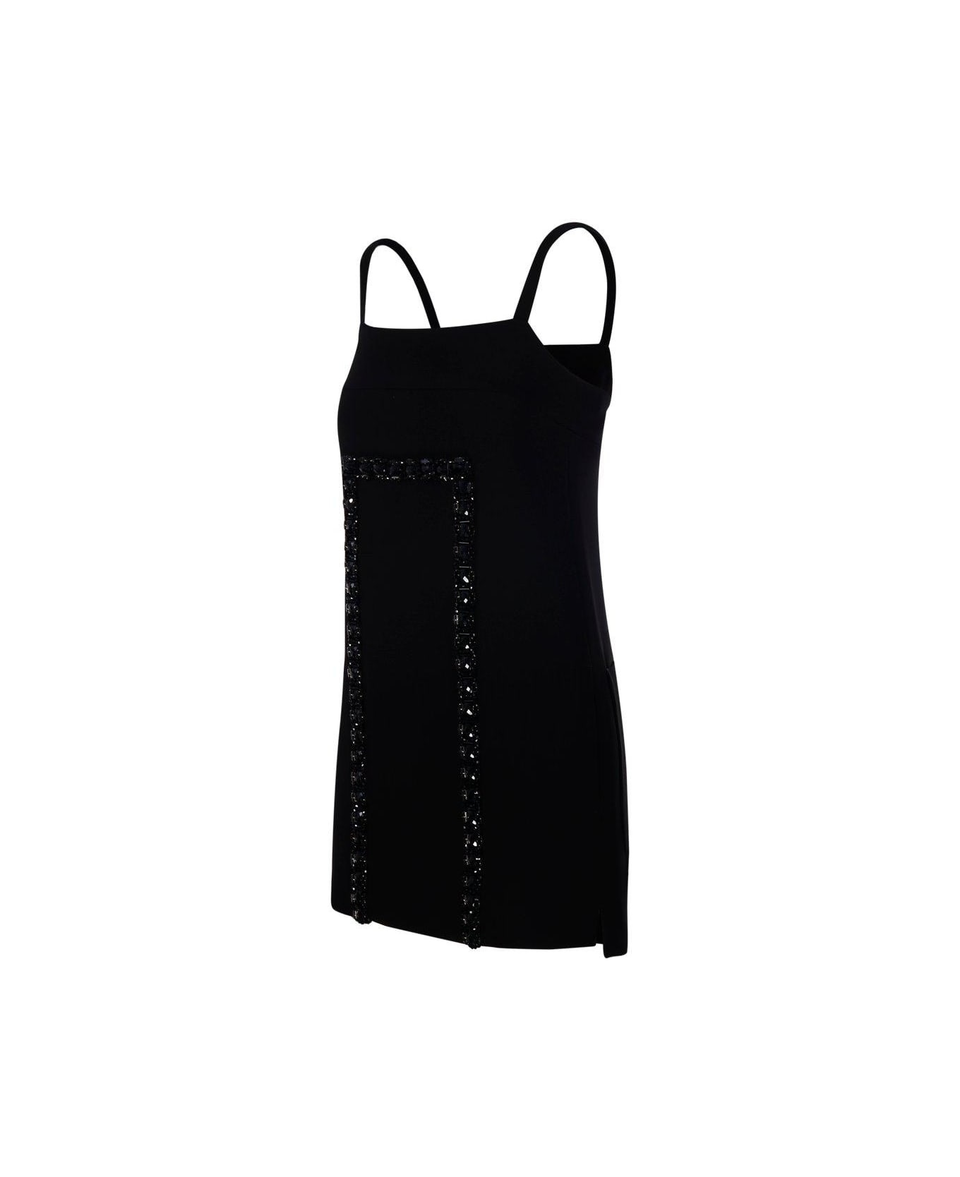Aversa '1234' Dress In Black Cady - 3