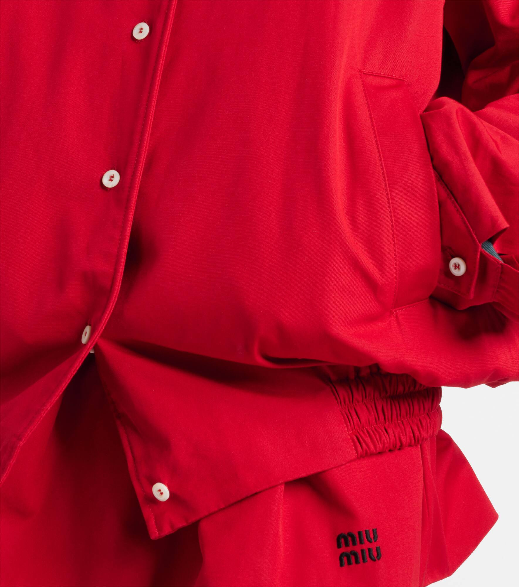 Cotton poplin blouson - 5