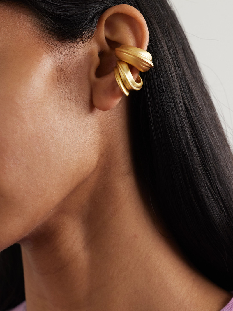 Completedworks Set Of Three Gold-plated Ear Cuffs outlook