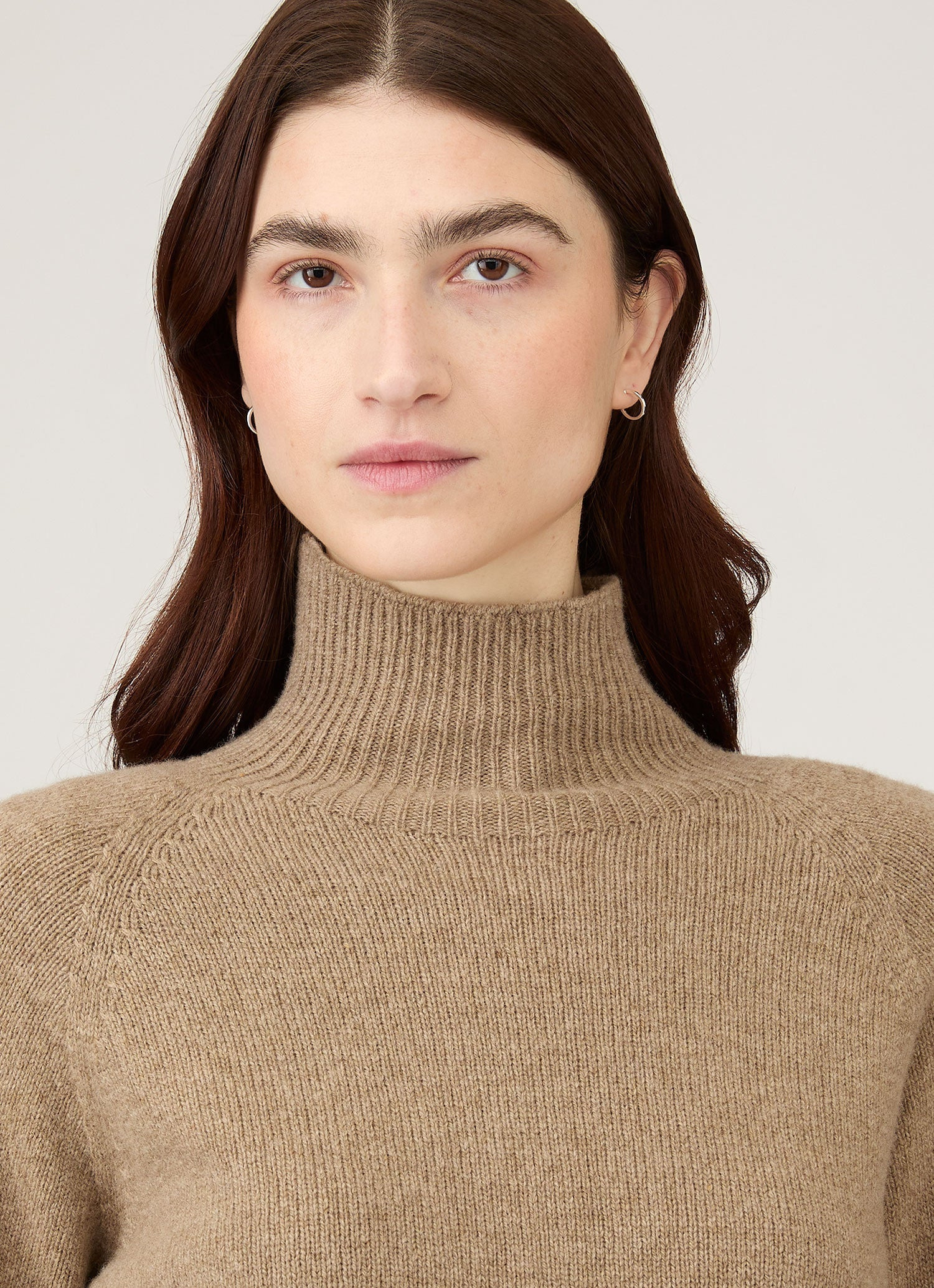 Lambswool Funnel Neck Jumper - 4