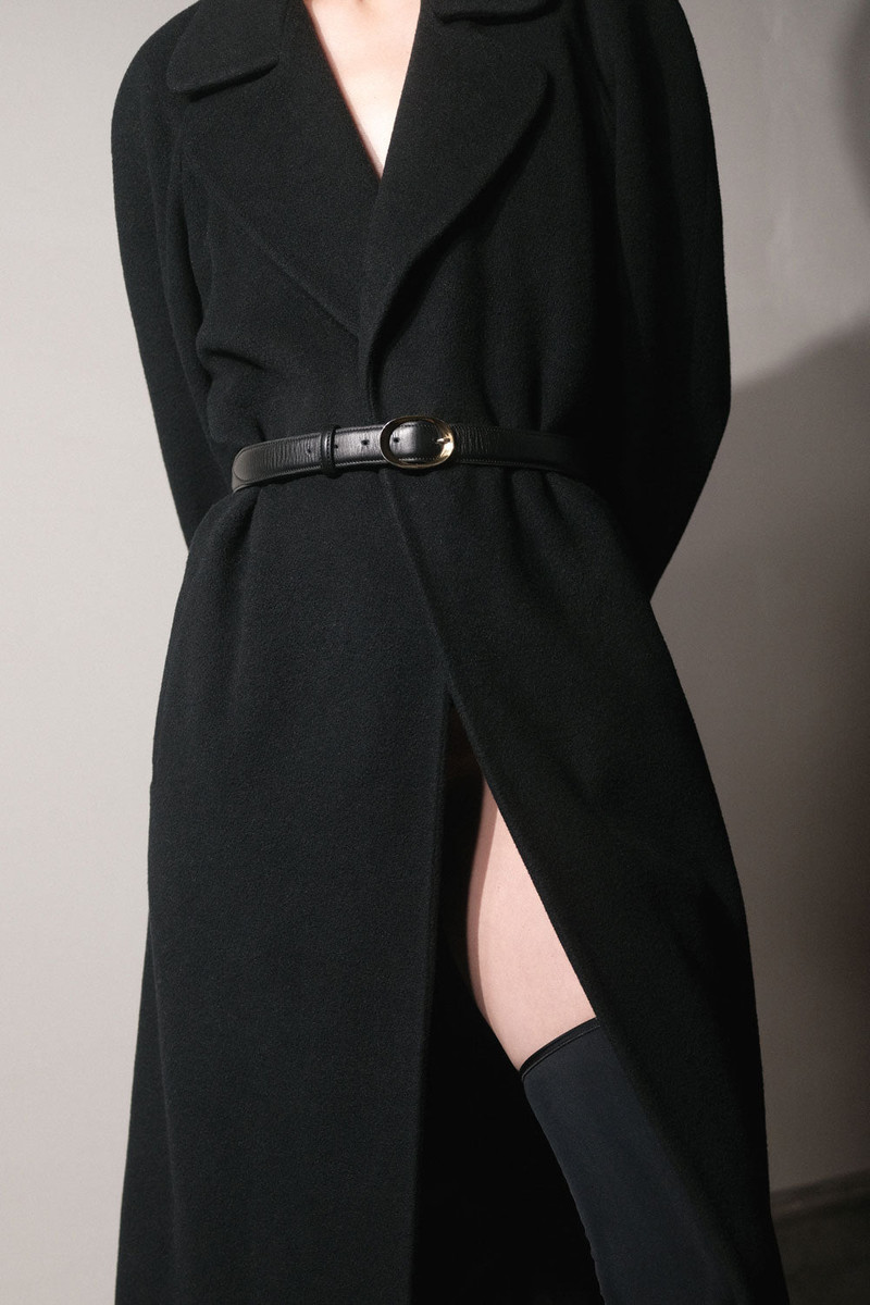 MIRAVALLE BELT IN BLACK WITH GOLD BUCKLE — EXCLUSIVE 4