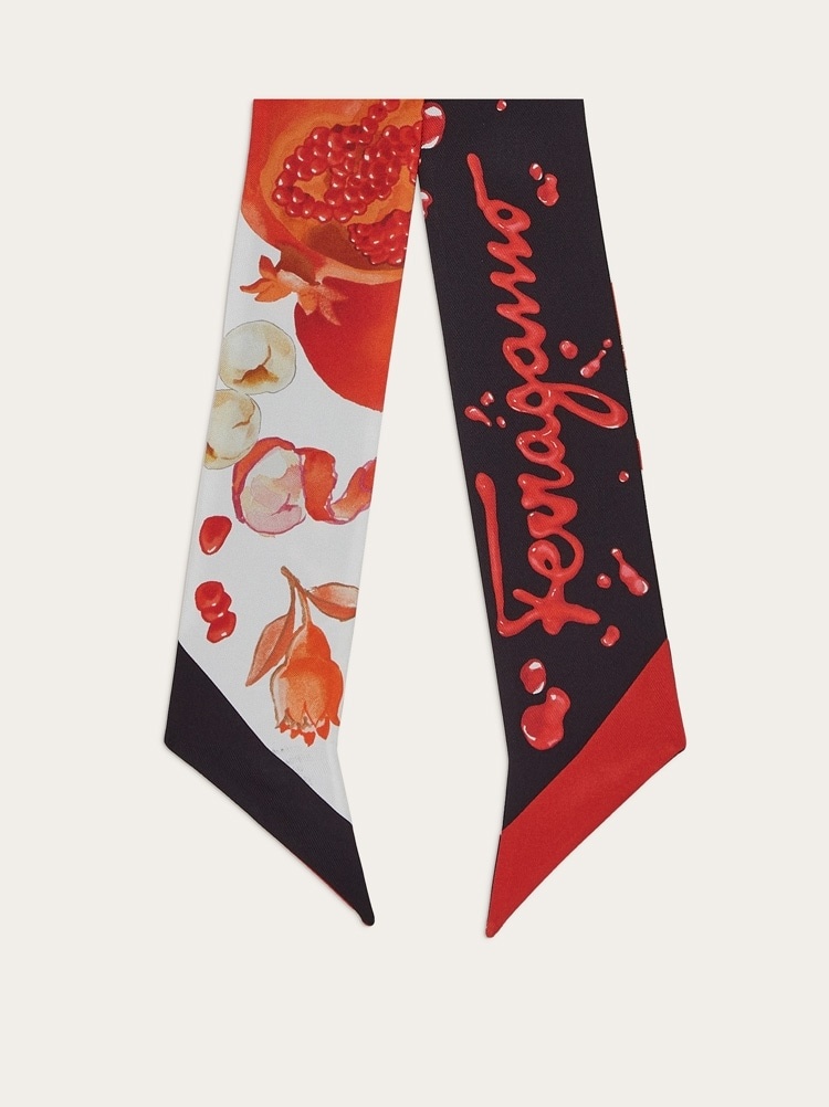 POMEGRANATE PRINT TWILLY BAND - 1