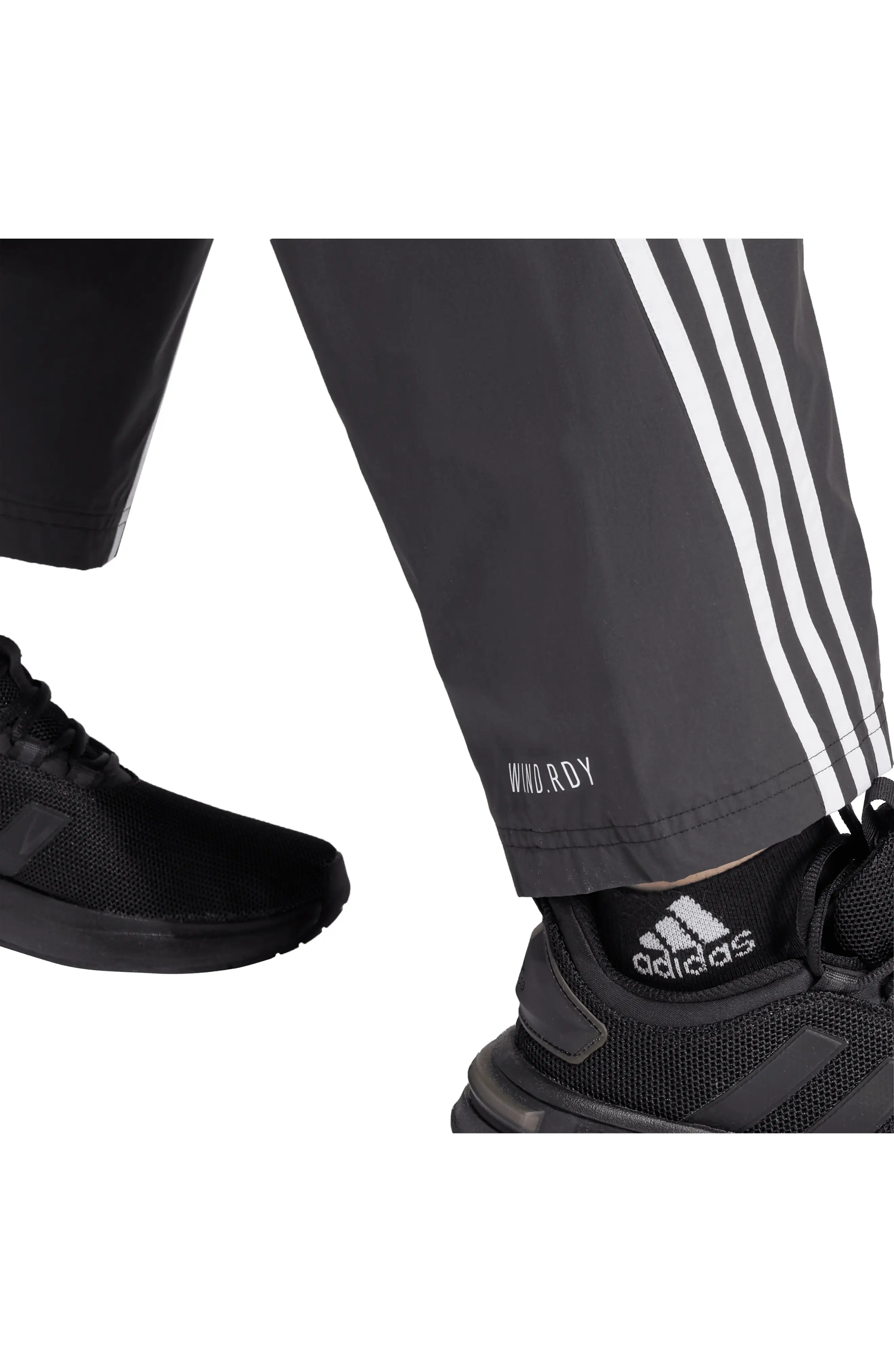 Future Icons 3-Stripes Recycled Polyester Ripstop Track Pants in Black/White - 6