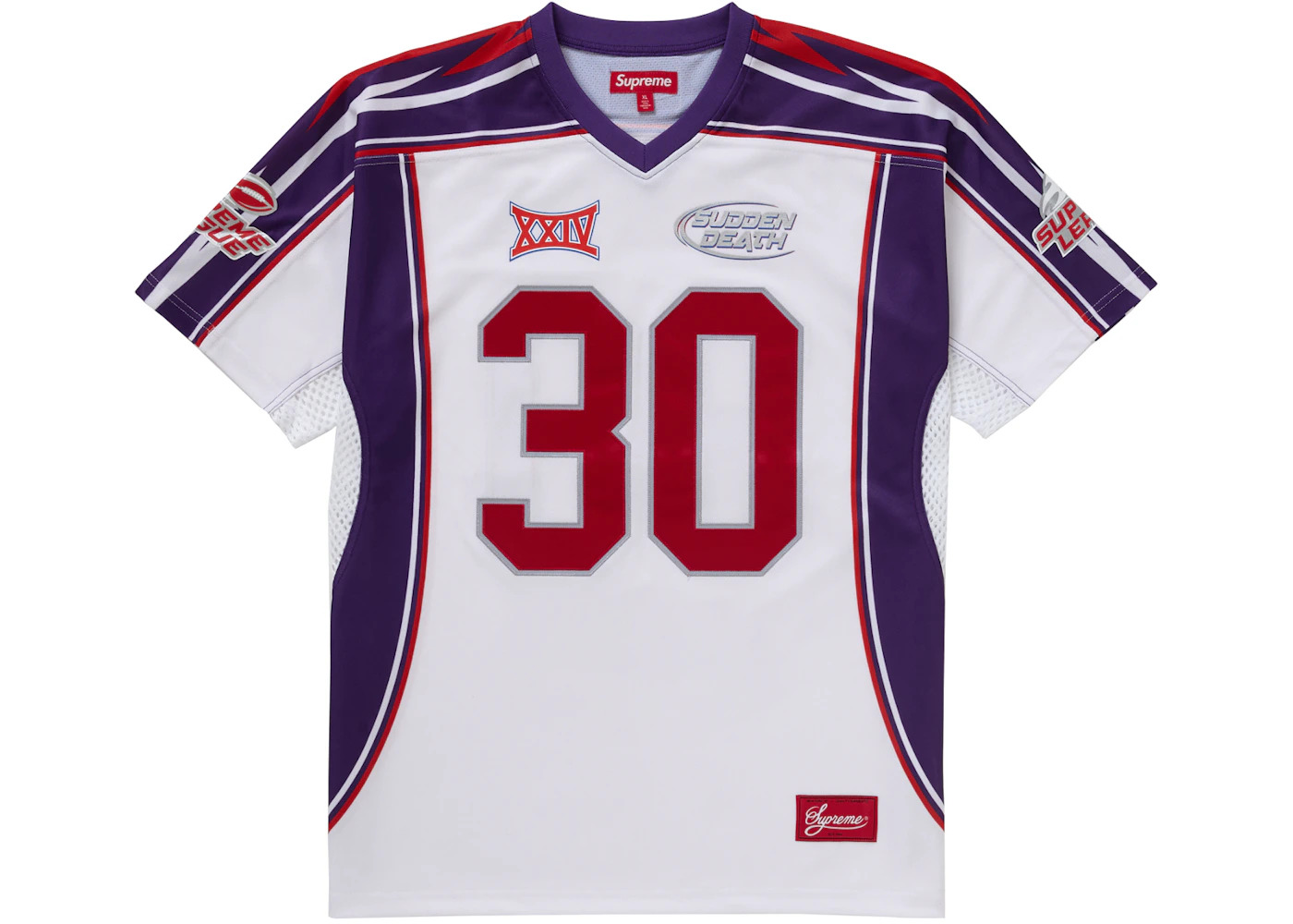 Supreme Supreme Sudden Death Football Jersey White - SUP-SS24-177