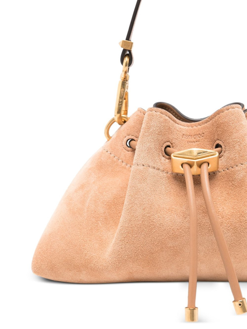 Small Cinch suede tote bag 4