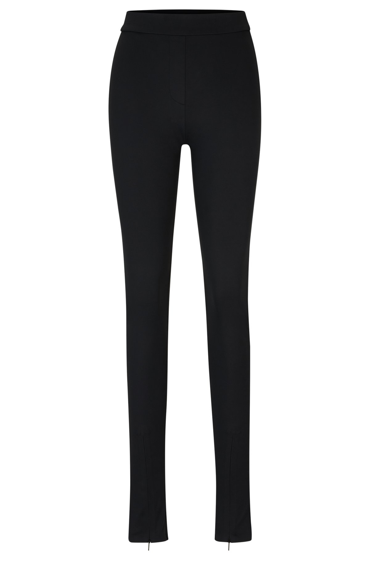 NAOMI X BOSS LEGGINGS IN STRETCH JERSEY WITH ZIP HEMS - 1