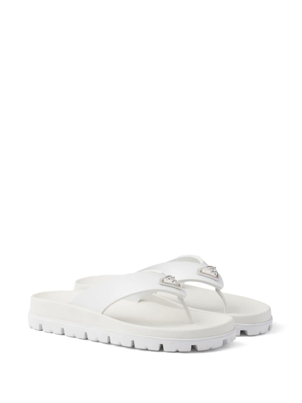 triangle-logo flip flops - 2