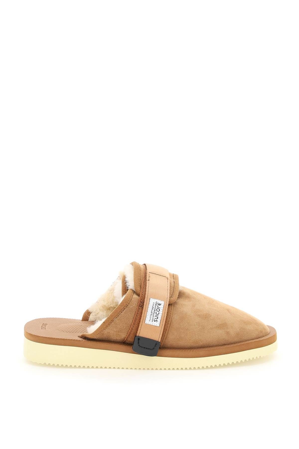 ZAVO SUEDE SABOT WITH SHEARLING - 1