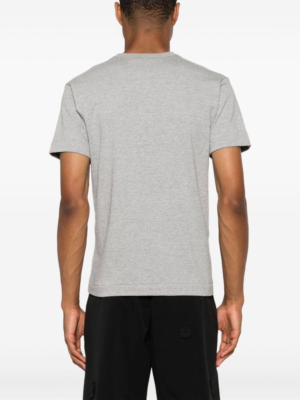 Heart-patch cotton T-shirt - 5