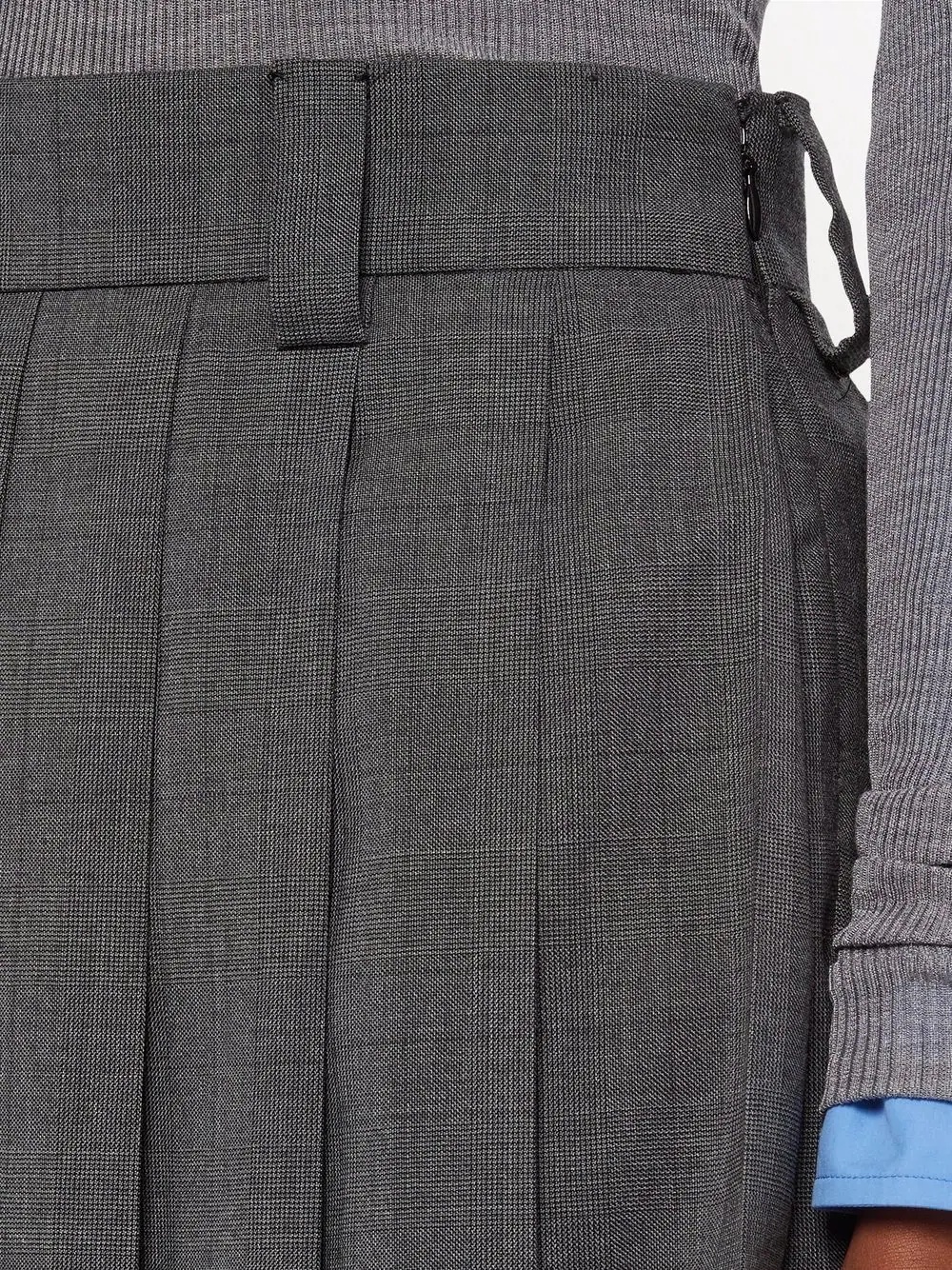 Prince Of Wales-check wool skirt - 5