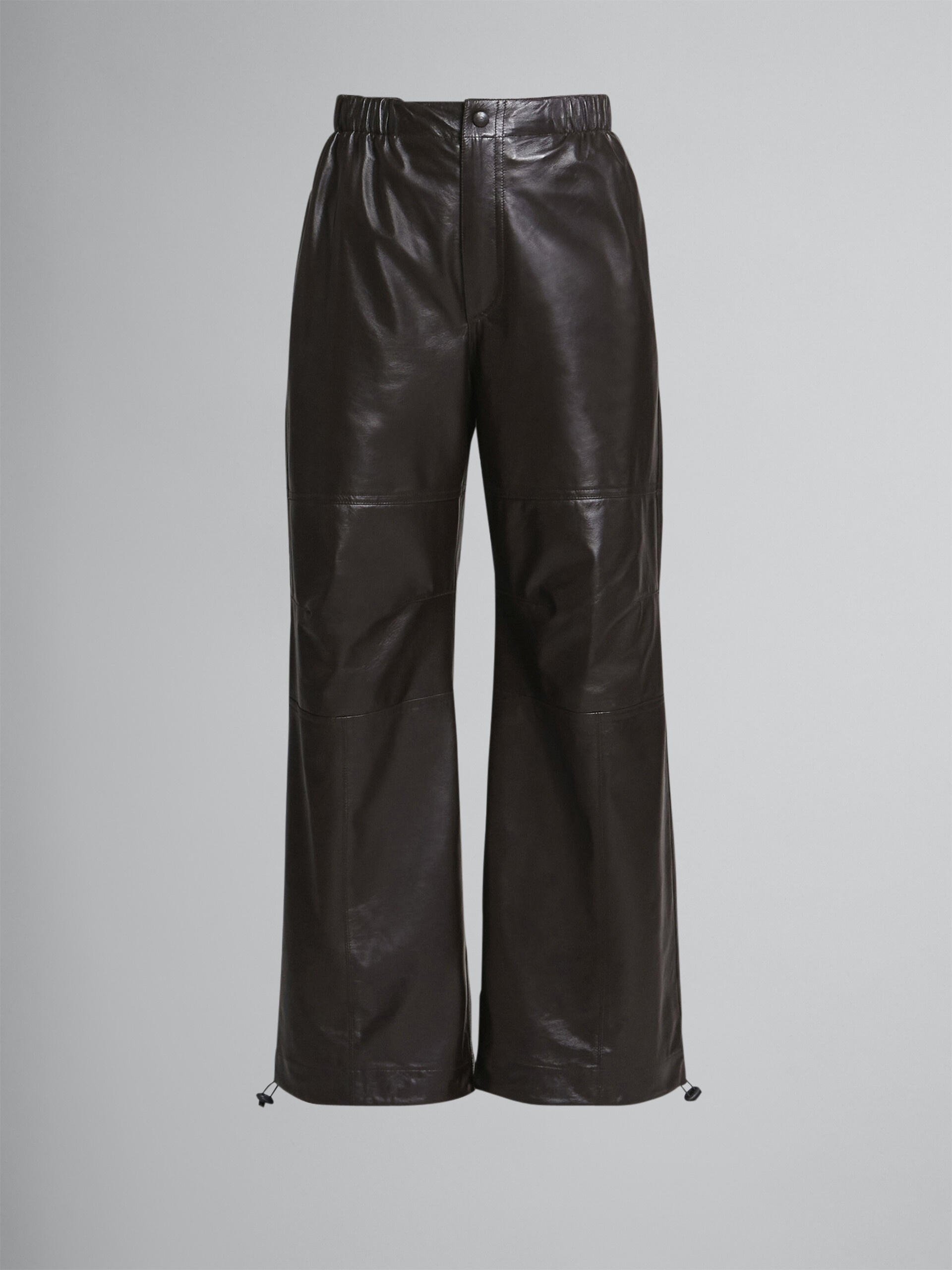 LIGHT NAPPA LEATHER CARGO PANTS - 1
