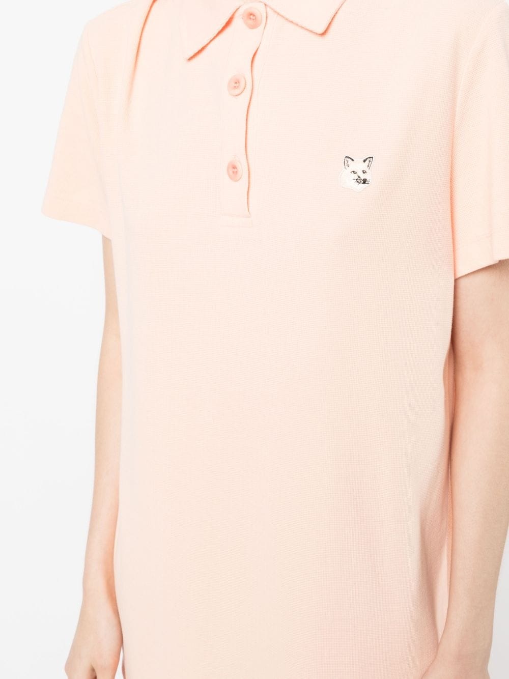 logo-embroidered polo dress - 5