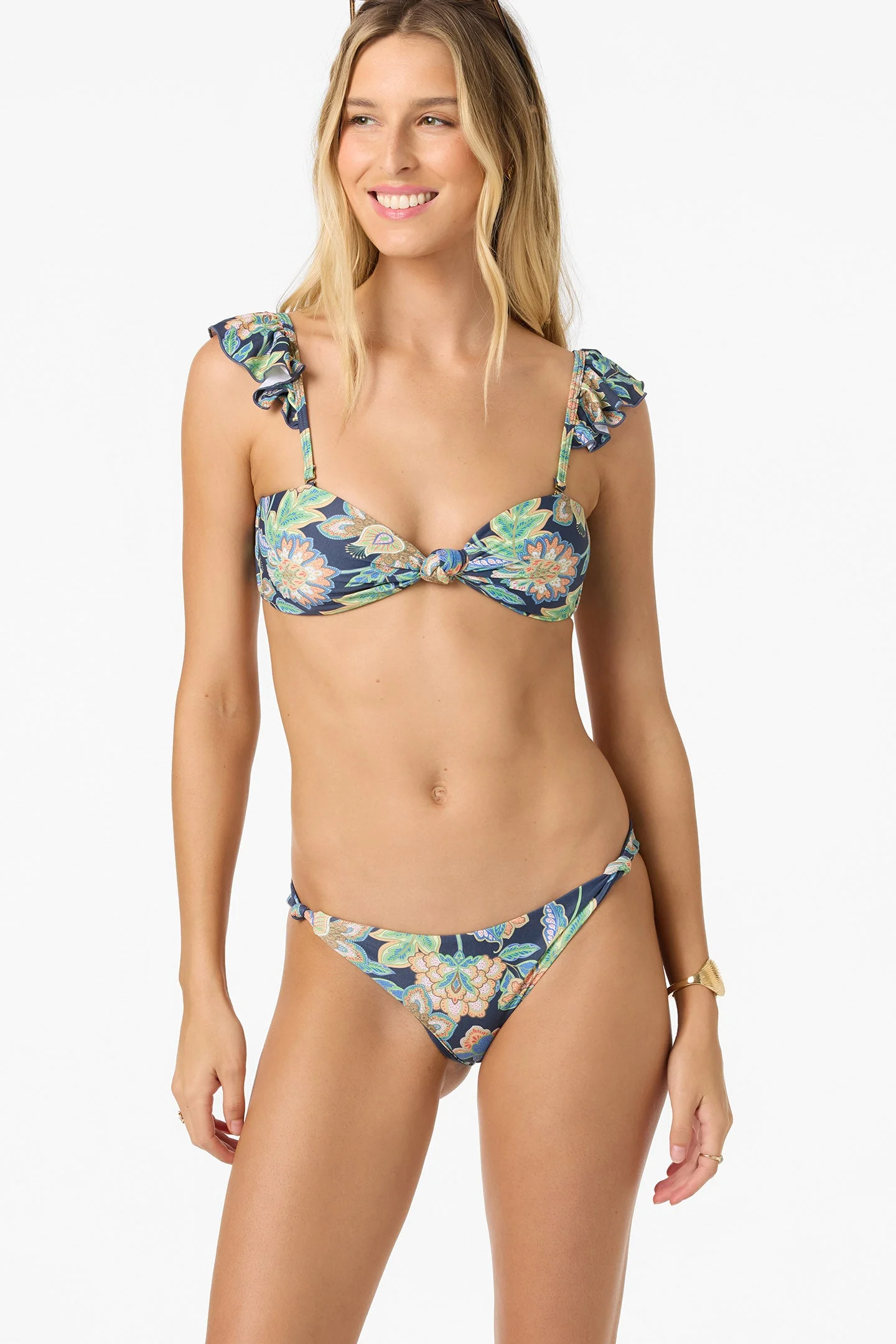 Mermaid Floral Paradise Bandeau Top - 1