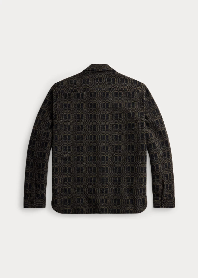 Jacquard-Knit Wool-Blend Workshirt 3