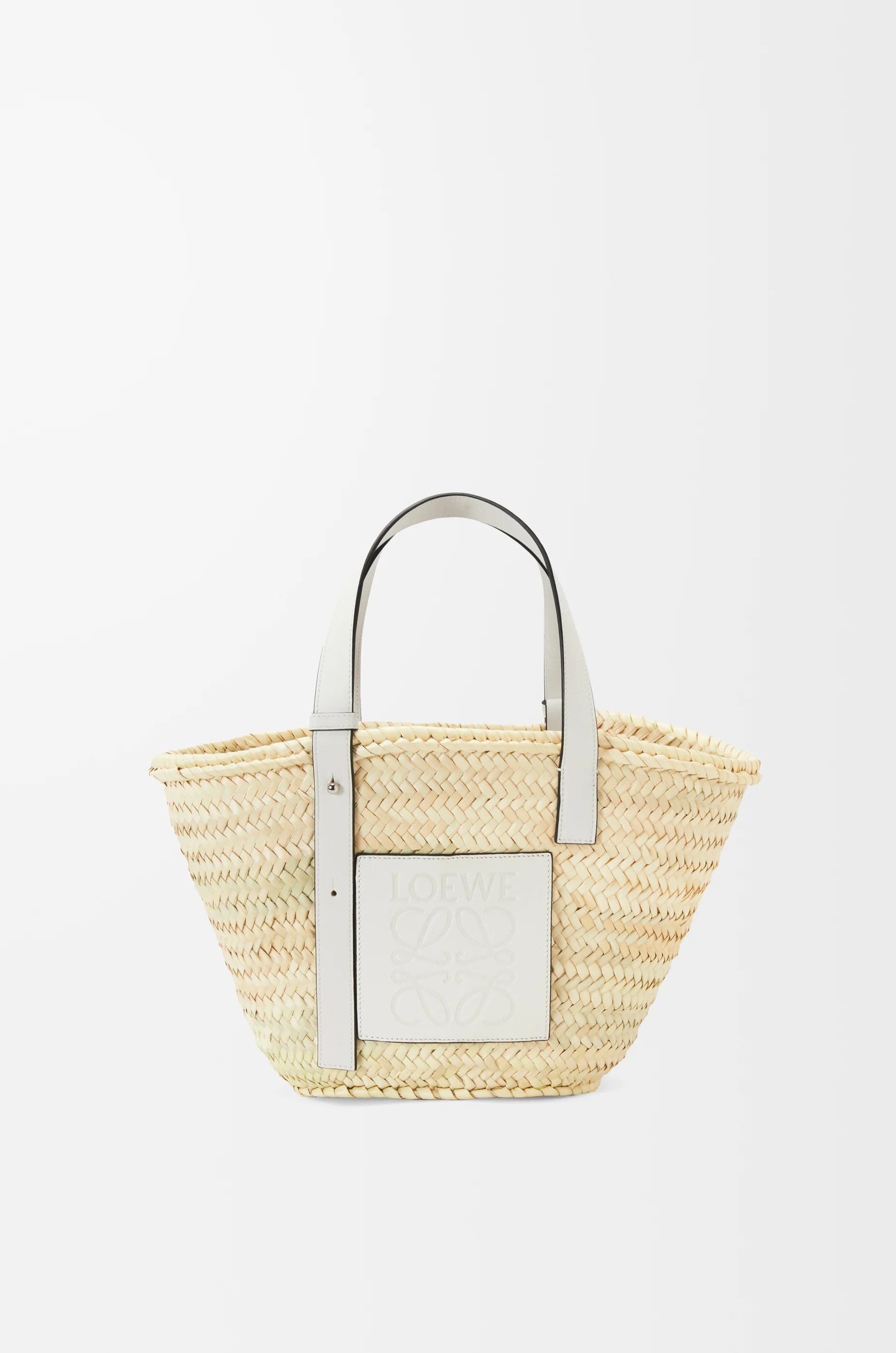 Basket bag in palm leaf and calfskin - 1