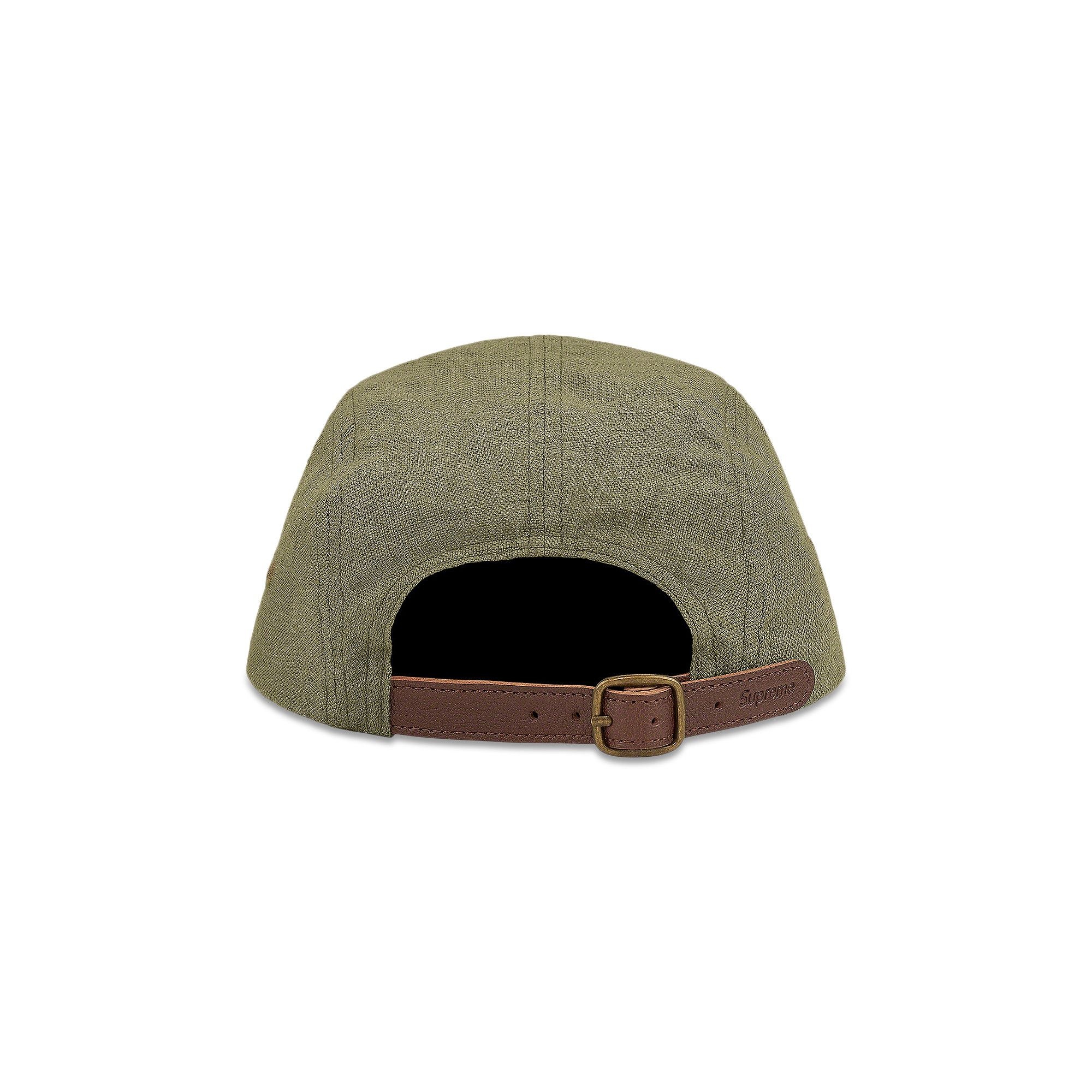 Supreme Linen Camp Cap 'Olive' - 2