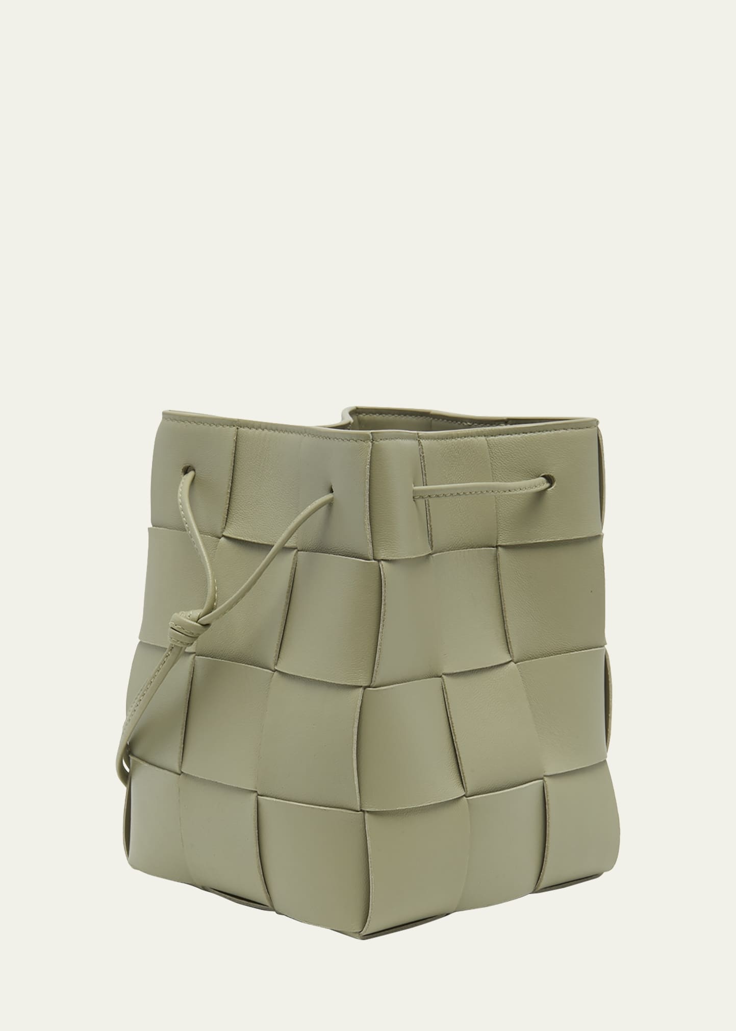 Cassette Intrecciato Leather Bucket Bag - 3