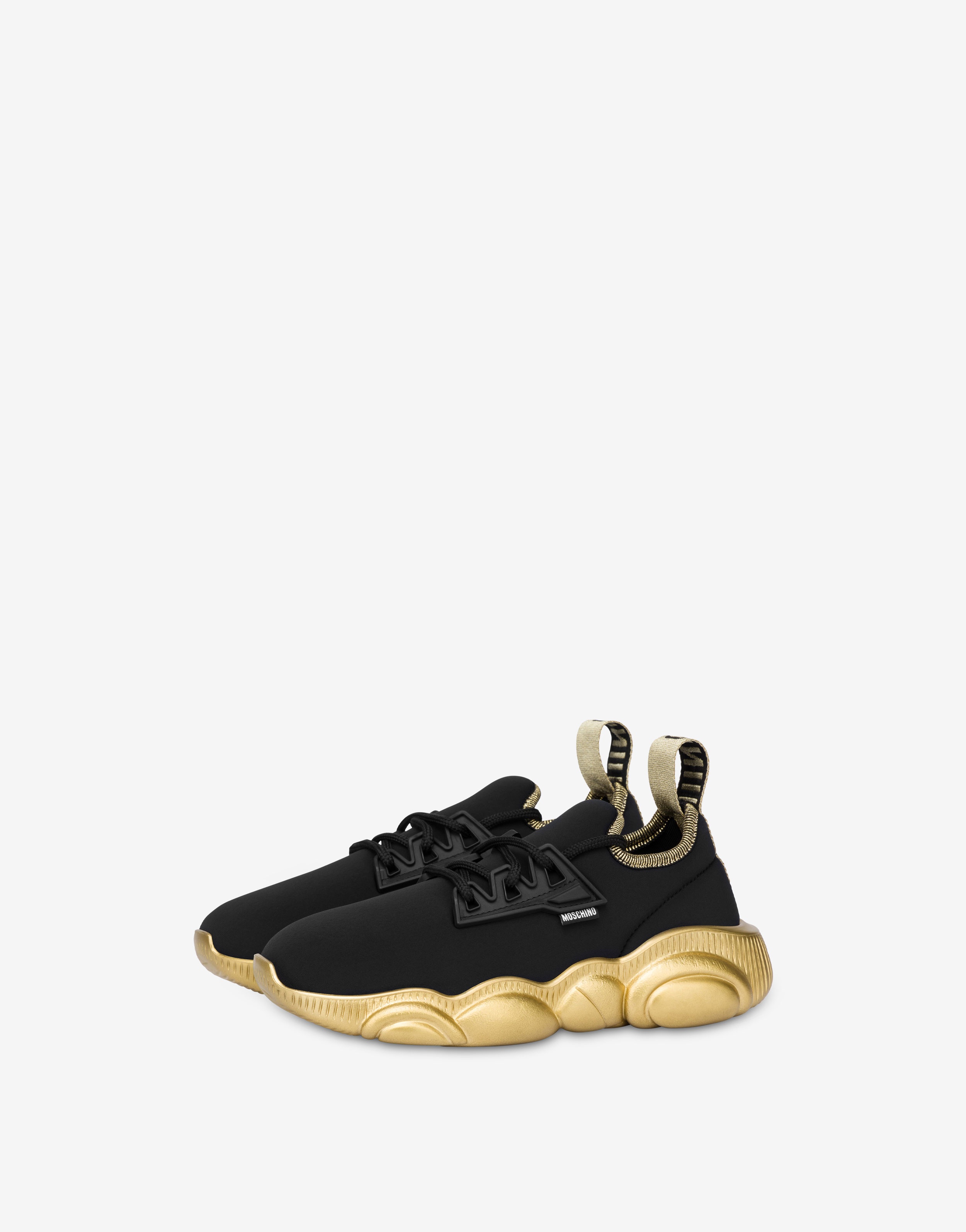 LAMINATED SOLE TEDDY SHOES - 1