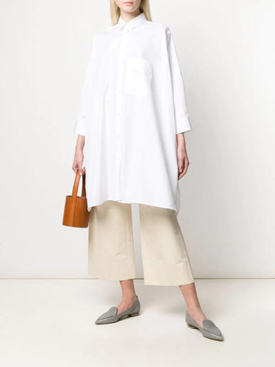 Jil Sander oversized cotton shirt outlook