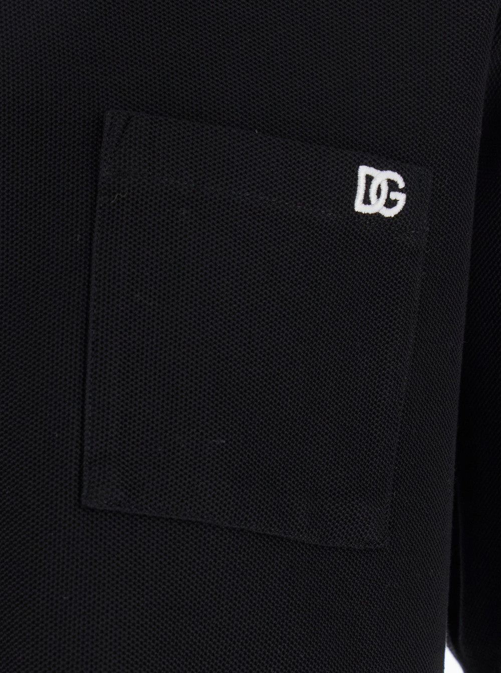Dolce & Gabbana Men Black Crewneck T-Shirt With Logo Embroidery On The Front In Cotton Man - 3