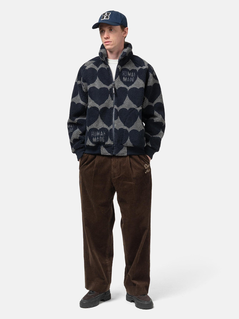 Human Made Heart Fleece Jacket Navy outlook