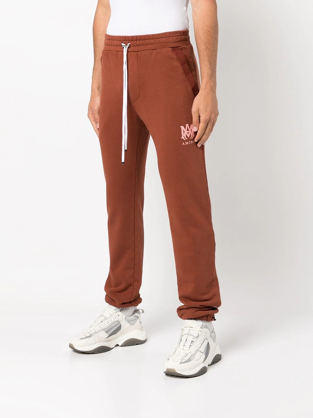 logo print track pants - 3