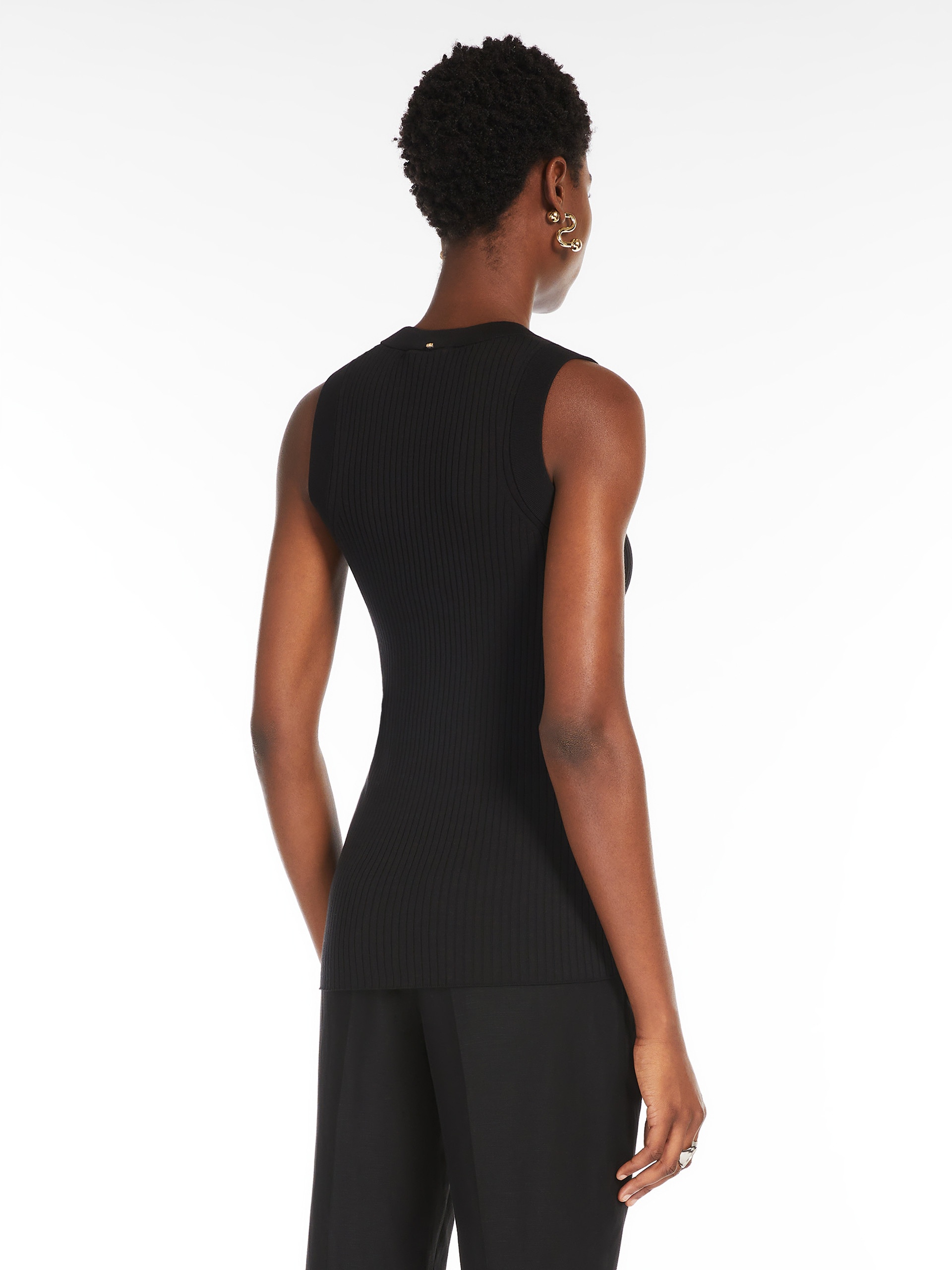 TIONE Ribbed cotton tank top - 4