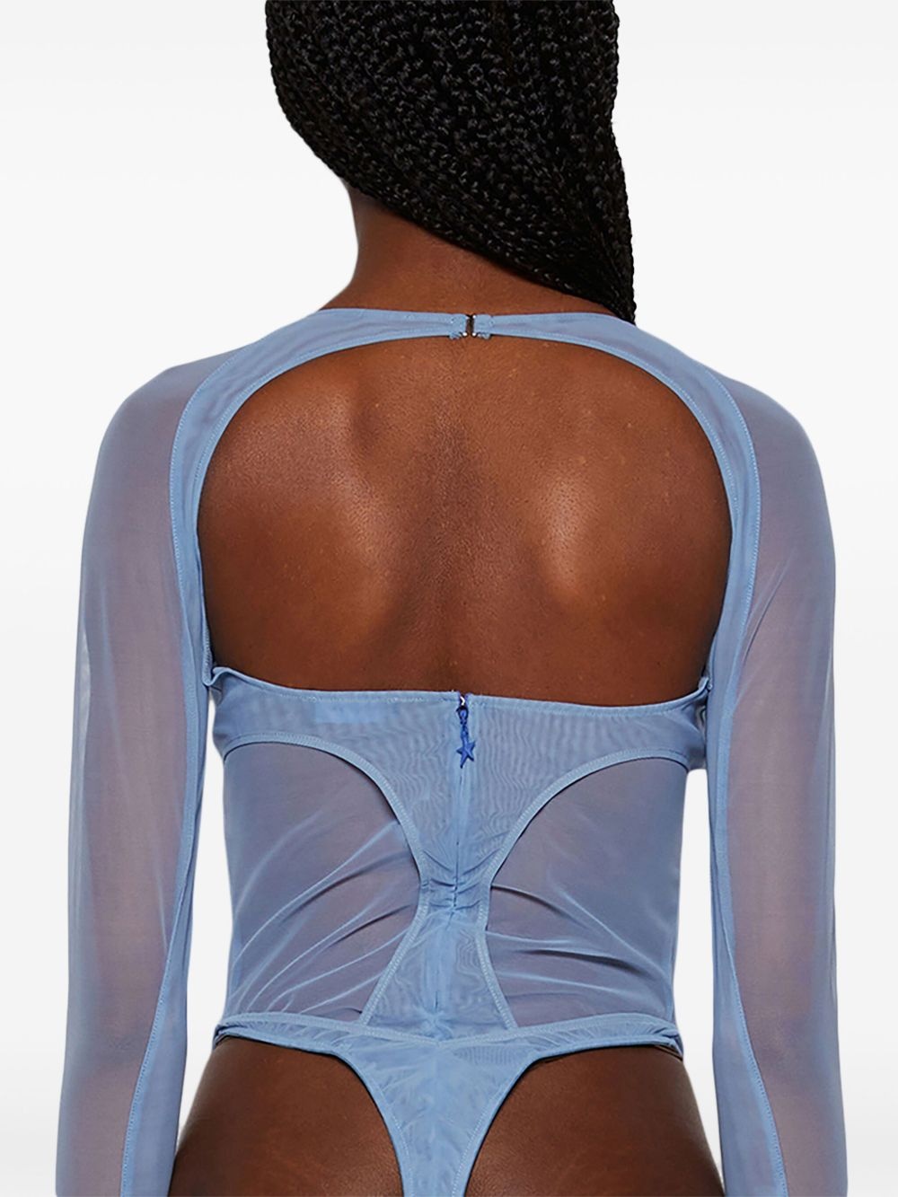 layered cut-out bodysuit - 5