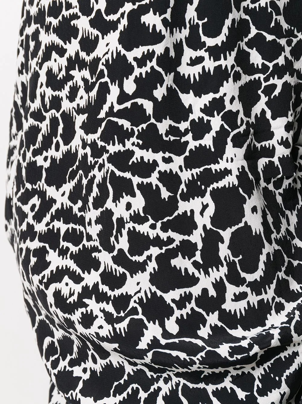 ruched animal print skirt - 5