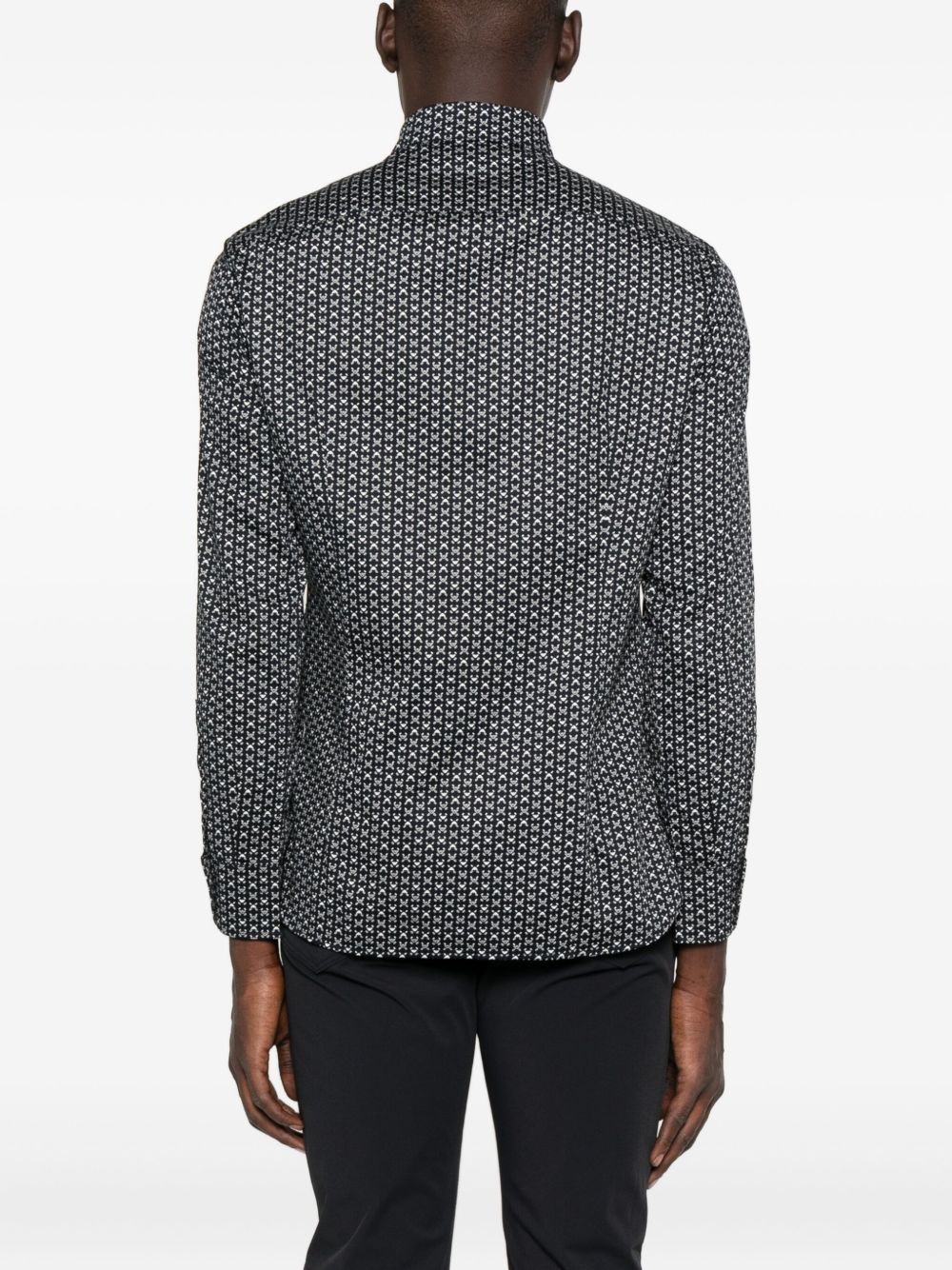 geometric-print shirt - 4