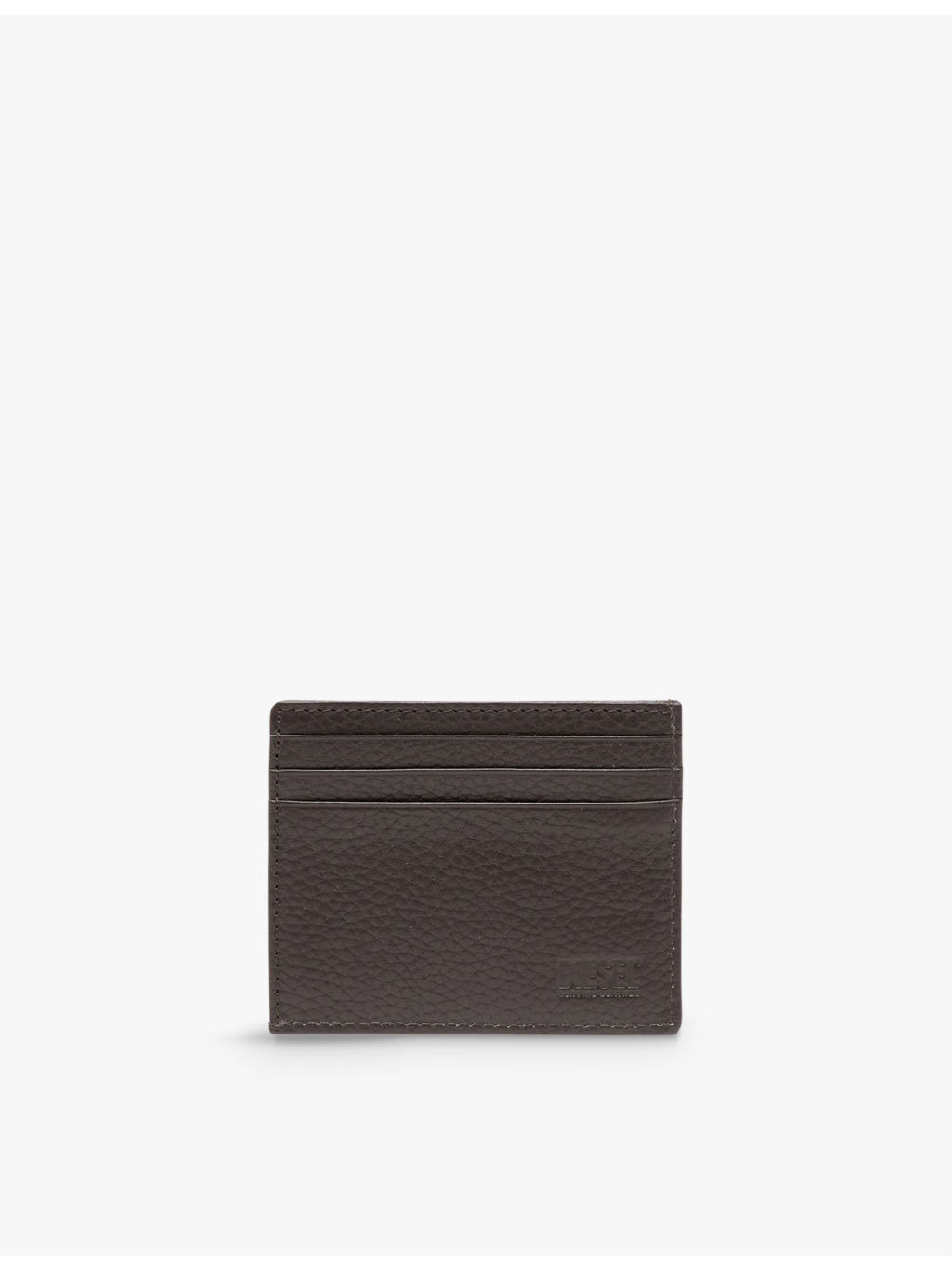 Logo-badge leather cardholder - 3