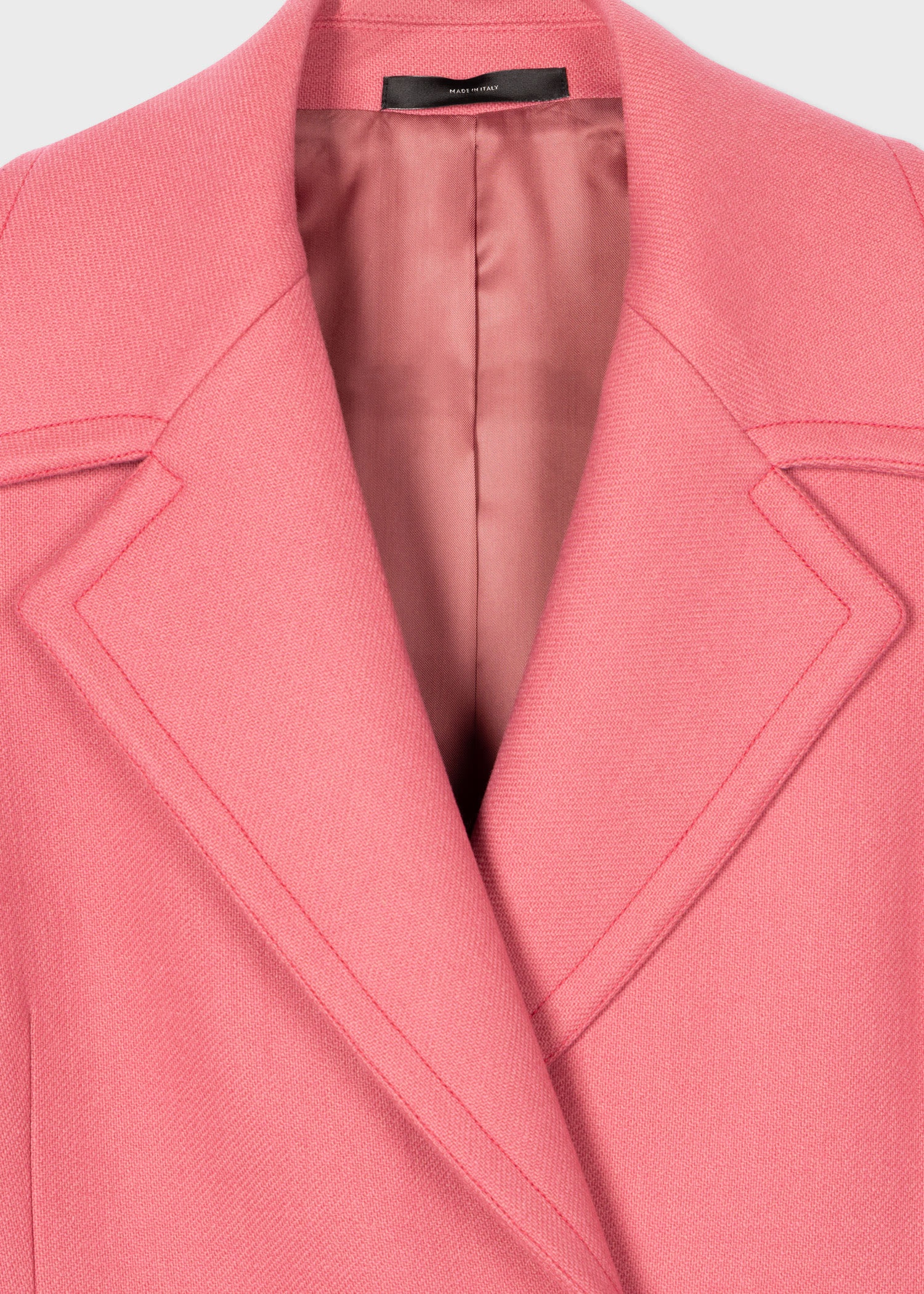 Pink Wool-Cashmere A-Line Coat - 2