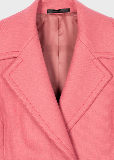 Paul Smith Pink Wool-Cashmere A-Line Coat outlook