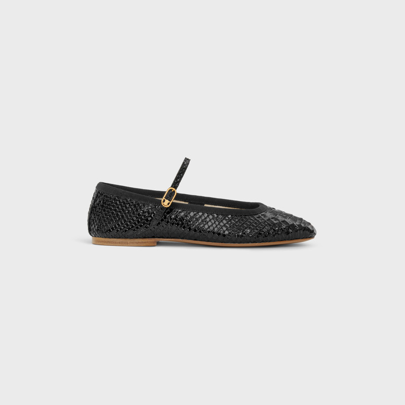 MARY JANE BALLERINA LES BALLERINES CELINE in Python Stamped Calfskin - 1