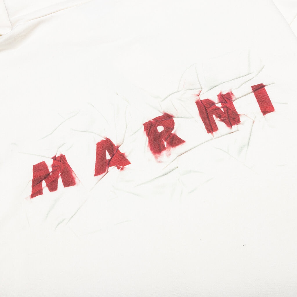 LOGO HOODIE - NATURAL WHITE - 3