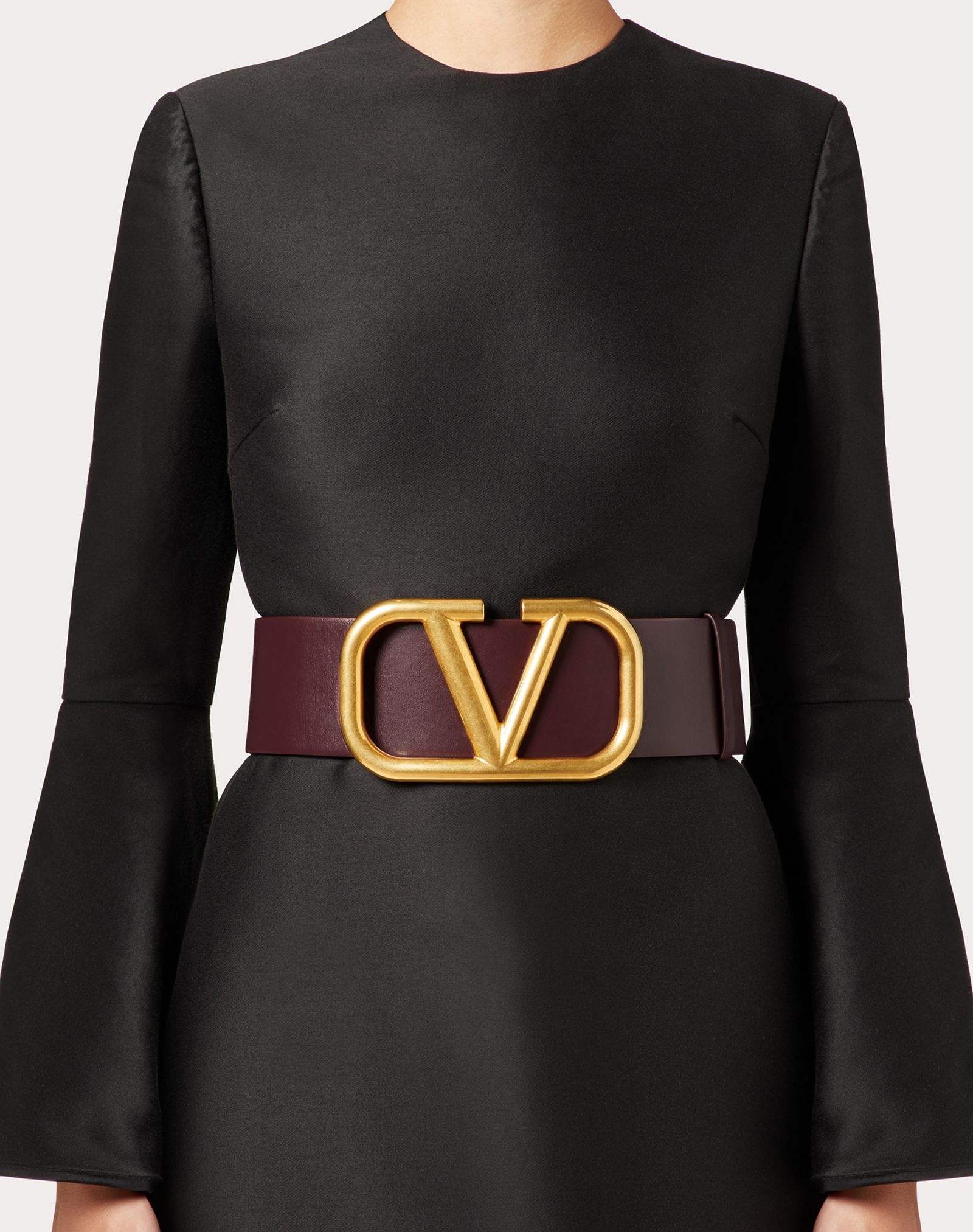 REVERSIBLE VLOGO SIGNATURE BELT IN GLOSSY CALFSKIN 70 MM - 5