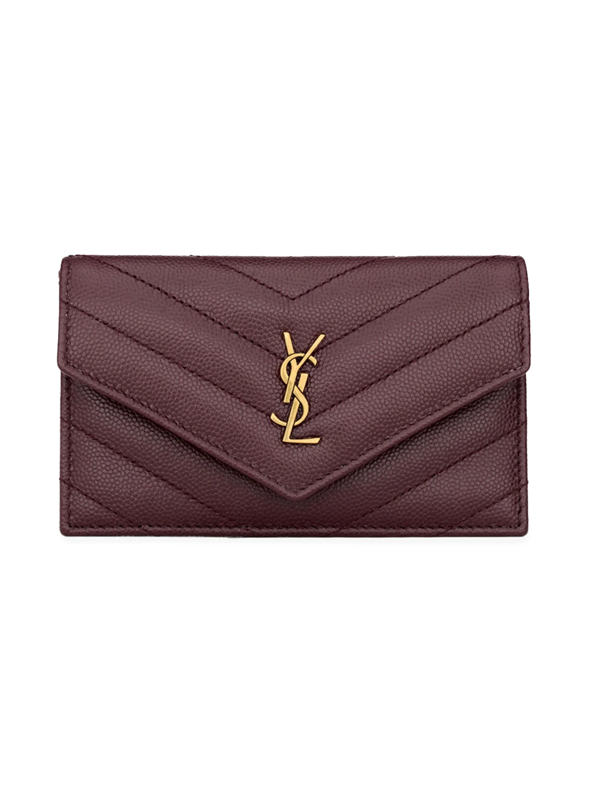 Women's Cassandre Fragments Flap Card Case - Rouge Cabernet - 1