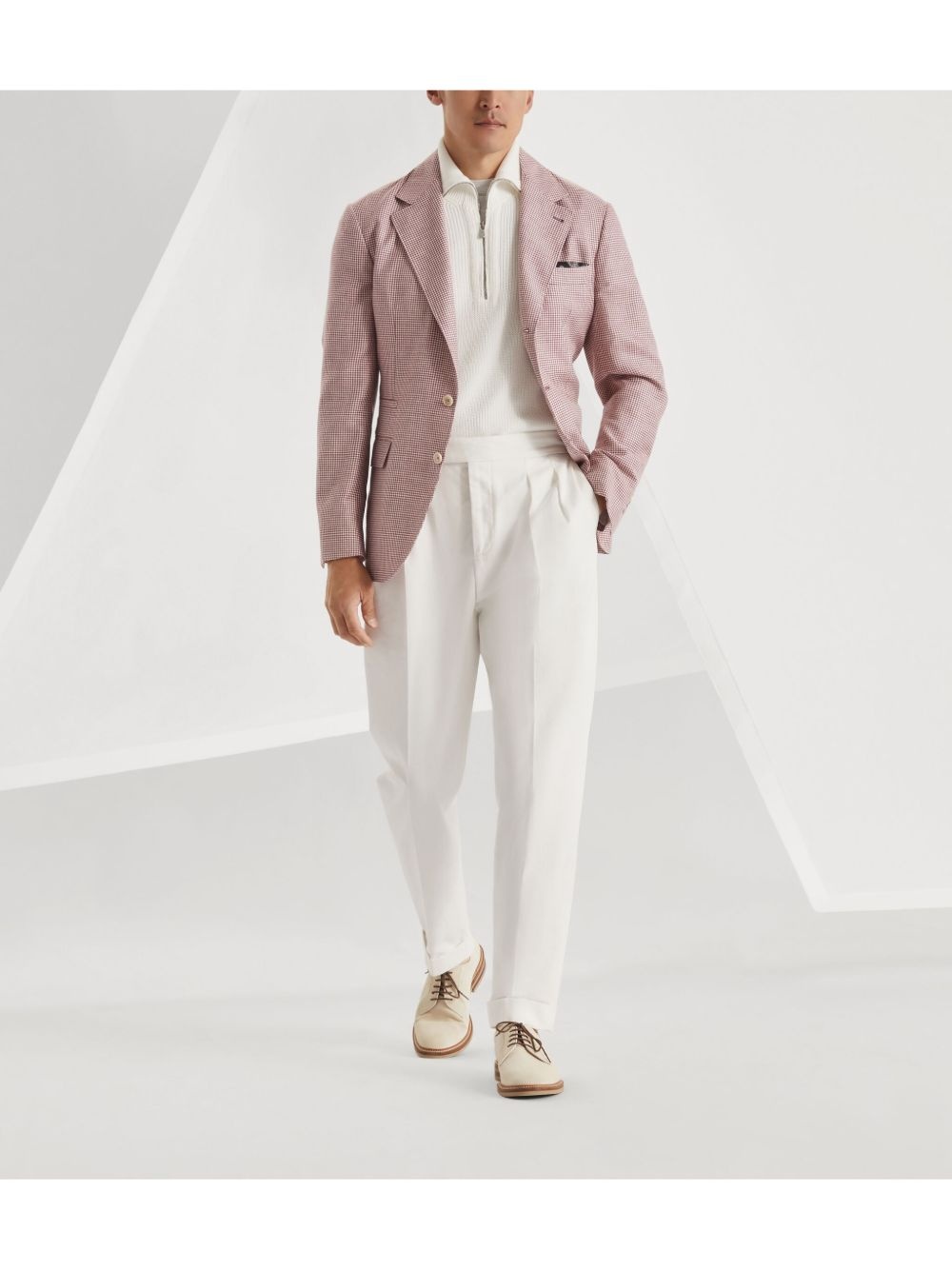 houndstooth-pattern blazer - 2