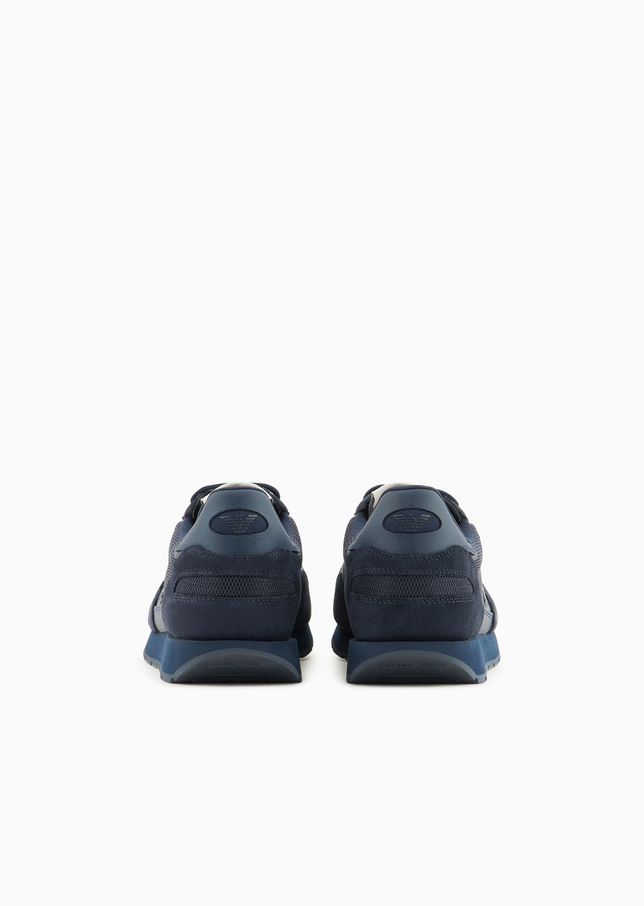 Mesh sneakers with suede details and eagle patch - 7