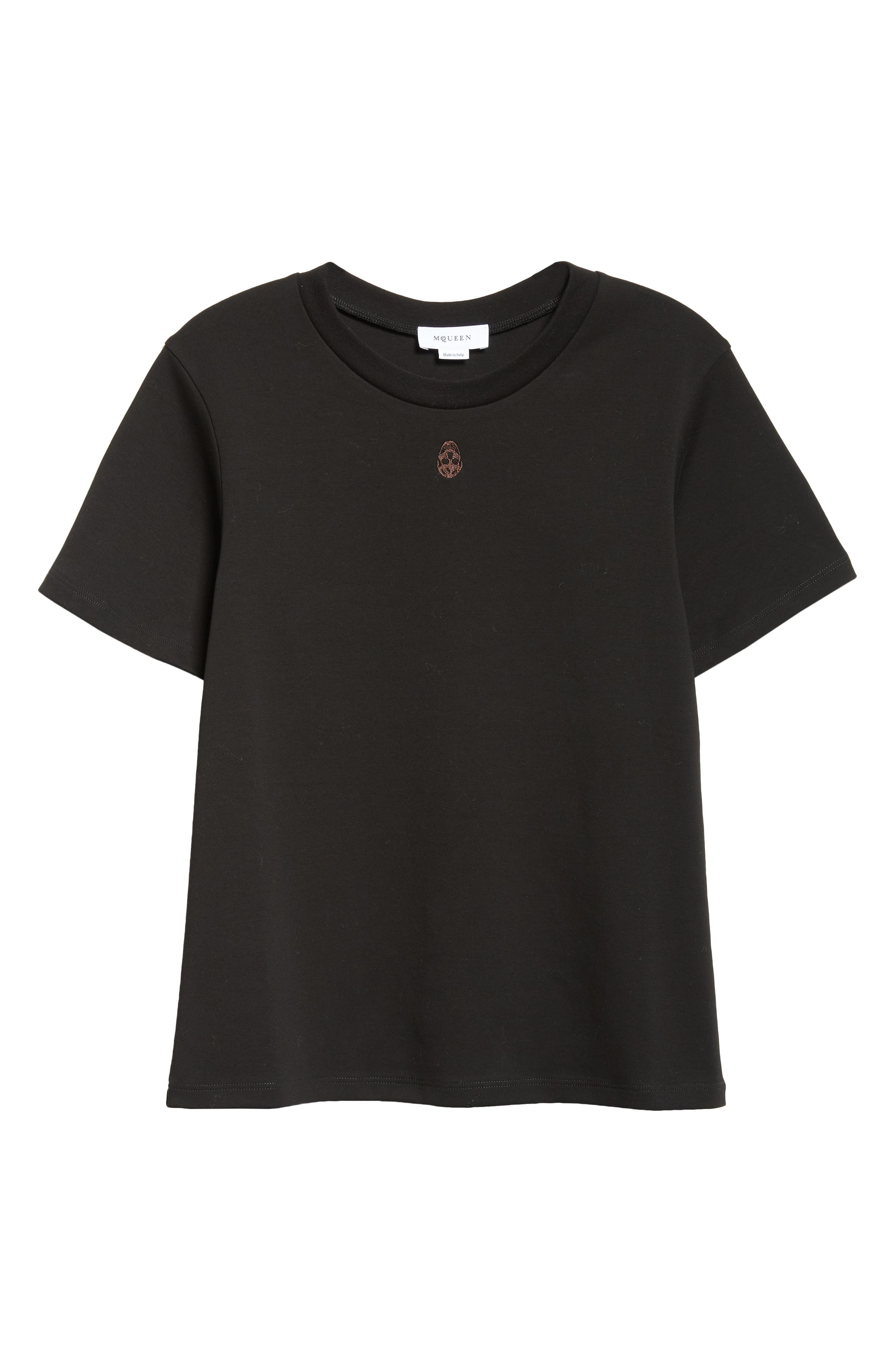 McQueen Embroidered Skull T-Shirt in Black at Nordstrom - 5